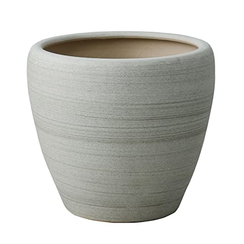 Pots for Plants Flower Pots - Round Garden Planters for Indoor Outdoor Plants Decorative Ceramics Plant Pots Large Garden Planters with Drainage Holes Flower Pot (Size : CH)
