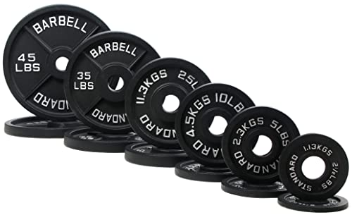 BalanceFrom Cast Iron Plate Weight Plate for Strength Training and Weightlifting Style #2