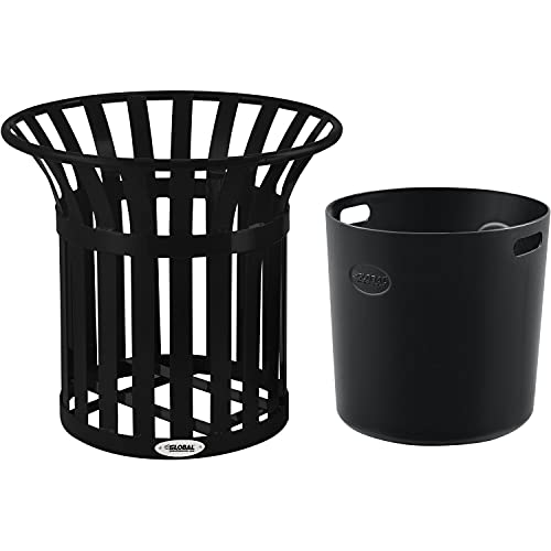 Global Industrial Commercial Grade Steel Slat Planter, 14 Gallon Capacity,