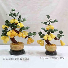 YXIANG56Q Fake Plants Jade Ornaments and Feng Shui Potted Plants - Artificial House Decoration Bonsai Tree(Medium)