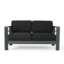 Christopher Knight Home Cape Coral 11 Piece Outdoor Conversation Set with Chaise Lounge and Fire Table Gray + Dark Gray
