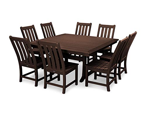 Polywood Vineyard 9-Piece Dining Set (Mahogany)