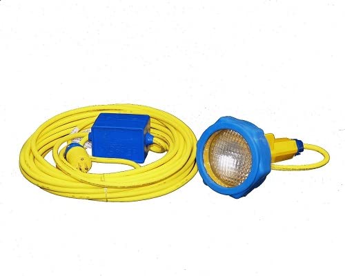 Ericson Manufacturing Stringlight E-Lite with 100ft 12/3 Yellow STW Cable and 10 Lights