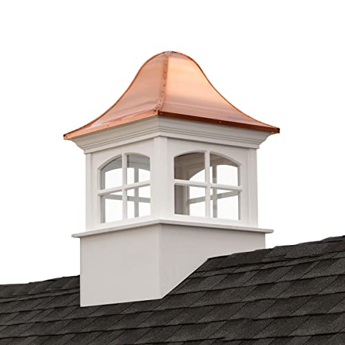 Good Directions Greenwich Vinyl Cupola with Copper Roof 42" x 65" Greenwich