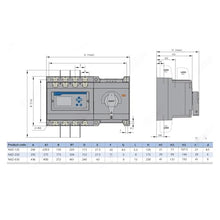 Dual Power Automatic Transfer Switch, NXZM-630S/4B 630A 4P ATS Generator Changeover Switch Short Circuit Protection