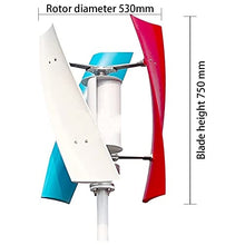 Vertical Wind Turbine Generator 1500W Small Free Energy Wind Power Generator with MPPT Controller for Home Energy Supplementation Factory Use