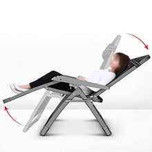 UYCVT Zero Gravity Chair Portable Deck Chair Terrace Garden Sun Lounger Lunch Break Lounge Chair with Upholstered Cushions Chaise Lounges Brown-Size