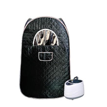 POGHDBXA Sauna Accessories, Portable Steam Sauna Tent Home Personal Room Full Body Spa Black