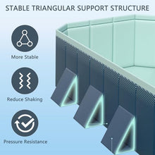 Foldable Non-Inflatable Swimming Pool, Kids' Swimming Pool, Hard Plastic Shell, Rectangular Above Ground Swimming Pool for Adult (1.85m)