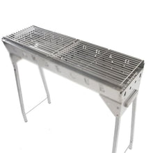 QWERAXZG BBQ Stove Stainless Steel Rack Household Outdoor Charcoal Folding