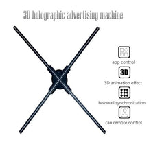 3D 4 Blades 65cm 4k Fan Hologram Screen Logo 3D Hologram Fan