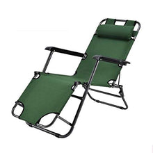 HYUIO Oversized Reclining Chair with Cotton Cushion for Garden Outdoor Patio Sun Loungers Bed Recliner Folding Gravity Lounge Chair (Loading up to 280kg with Head Pillow)