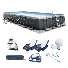 INTEX Ultra XTR 32ft x 16ft x 52in Above Ground Swimming Pool Set Bundle