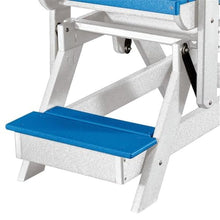 American Furniture Classics OS Home and Office Model 516BW-K Double Balcony Height Glider with Center Table in Blue and White