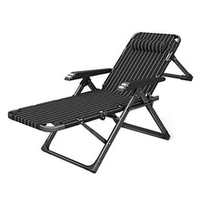 Patio Chair Lounge Chair Chaise Recliner Outdoor Folding Adjustable Heavy Duty Chair with Pillows for Patio Pool Beach Lawn Deck Yard (Color : B) (A)