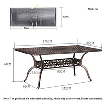 FYorbitH Barbecue Table Outdoor Barbecue Table Outdoor Courtyard Balcony Cast Aluminum Single Table Carbon Smokeless Oven Table Grill Table