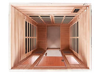 HFYee Infrared Sauna Box 4 Person Indoor Outdoor Sauna Room Natural