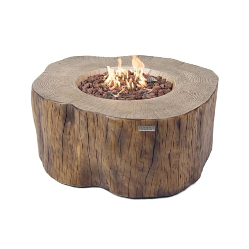 Manchester Concrete Fire Pit 42" x 39" Outdoor Patio Firepit Includes Lava Rocks Modern Fire Pits & Outdoor Fireplaces for Garden, Deck, Indoor & Outdoor Heating