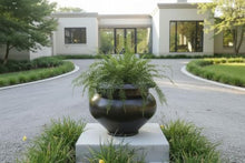Garden Artisans 'Arzu' Solid Brass Urn Planter – 24in Dia. x 20in H