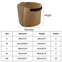 BBYYDS Plant Grow Bags Garden Fabric Vegetable Pot Living Bag Plants Nursery Root Container
