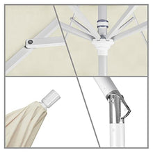 California Umbrella 11' Round Aluminum Market Patio Umbrella with Crank Lift and Collar Tilt Canvas