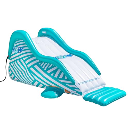 WOW Sports Wiggler Inflatable Sprinkler Slide with Center Bump