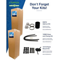 FAFCO - Solar Bear Universal DIY Solar Pool Heater with Starter Kit - High Efficiency Above Ground Swimming Pool Solar Heaters (3 ft x 9 in x 20 ft)