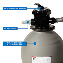 Blue Wave 22-Inch Sand Filter System with 1-1/2 HP Pump Black
