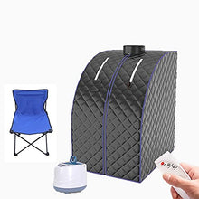 Home Spa Foldable Light Steam Sauna Steam Sauna with Protected Steam Generator Remote Control Used for Restoring Health and Relaxation