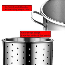 Outdoor Crawfish Seafood Boil Pot with Drain Basket, Stainless Steel Stock Pot for Lobster, Crab, Shrimp Boil Turkey Fryer(70L)