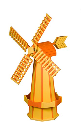 Medium Poly Windmill Yellow & Orange