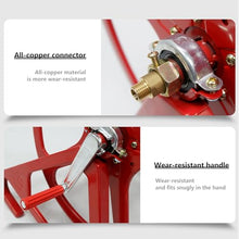 DKPLOE Garden Hose Reels for Outside Wall Mount Freestanding Wall Mounted Hose Reel Suitable for Collection and Car Wash Gardening Agriculture Small Truck Installation(Includes 300 cm tube)
