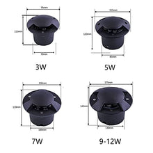 SDdPulse 4PCS Outdoor Buried Lights - Ground LED Landscape Lights LED Underground Light IP66 Waterproof In-Ground Lights Garden Buried Light Patio Garden Corner Lawn Sp,Blue Light-9W