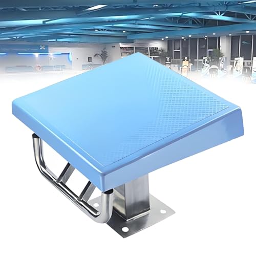 AiODiO Pool Diving Platform, Swimming Pool Diving Board,Stainless Steel Non-Slip Board for Heavy Duty Training and Competition, Inclined at 15°, Load Capacity 250kg/550lbs