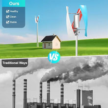 HYZHANHONG ﻿6000W Wind Turbine Generator Kit, Portable Vertical Wind Power Turbine Generator Kit12V 24V 48V 3-Blade with Charge Controller, Power Inverter for Home,220v