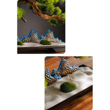YXIANG56Q Fake Plants Zen Ornaments Simulation Tree Bonsai Entryway Living Room Fake Pine Tree Indoor Green Plants Decorative Landscaping Bonsai Tree