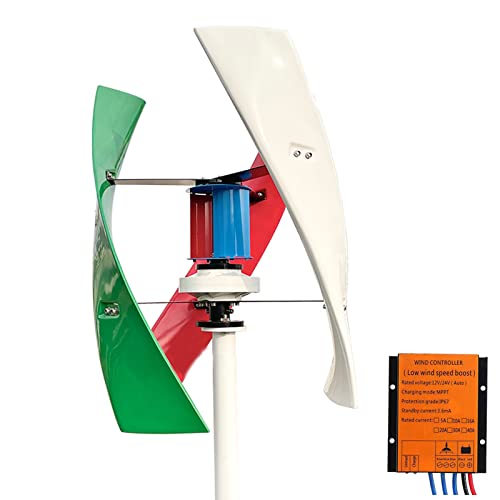 OLONETO Wind Power Generator Kit 5000W 12V 24V 48V Home Portable Vertical Low Noise Permanent Magnetic Levitation Windmill with MPPT Controller Breeze Self-Start (Color : 24v)