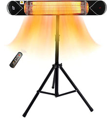 iQ Heat Pro 1500W Carbon Infrared Patio Heater with Tripod Stand
