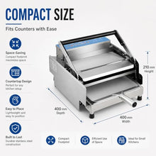Stainless Steel Countertop Bun Grill Press, Commercial Double-layer Burger Bun Toaster, 0-3 Min Timer, 0-300°c Temp Control, With Nonstick Heating Plates, Adjustable 2-4 Cm Plate Gap
