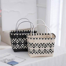 WERTGHJ Handmade Rattan Picnic Basket Fruit Storage(D)