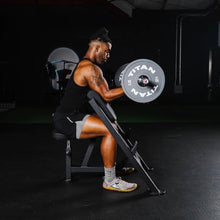 Titan Fitness Seated Preacher Curl Bench Black, Max Load 250 LB, Bicep Curl Support Training