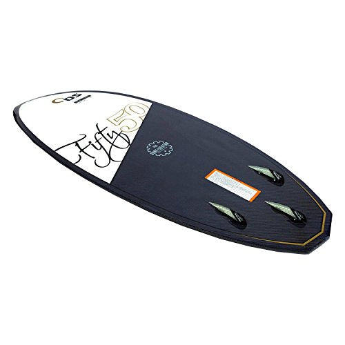 Driftsun Fifty50 Wakesurf Board Carbon Fiber Skim Style Black