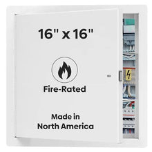 Best 16" x 16" Uninsulated Fire Rated Metal Access Panel – Uninsulated Wall Access Door with Flange, 1-1/2 Hour Rated, 16-Gauge Cold-Rolled Steel, Self-Latching, LEED Compliant, BA-FRN