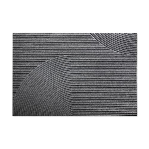 HEYMAT Stein Premium Scandinavian Indoor & Outdoor Doormat – Designer Entry Mat with Superior Dirt & Moisture Control – Non-Slip – Grey, 3' x 4'