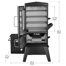 Vertical Pellet Smoker with Cover & Meat Probe, 4-Rack Electric BBQ Smoker Grill, 616 sq in Cooking Space, Digital LED Temperature Control for Outdoor Smoking Ribs, Brisket, Chicken & Sausage