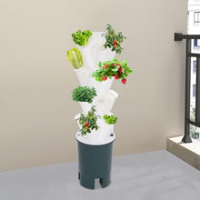 XURUIUS Hydroponics Growing System,with Water Pump,4 Tiers,Indoor Vertical Garden Tower,Space Saving,for Fruits Vegetables
