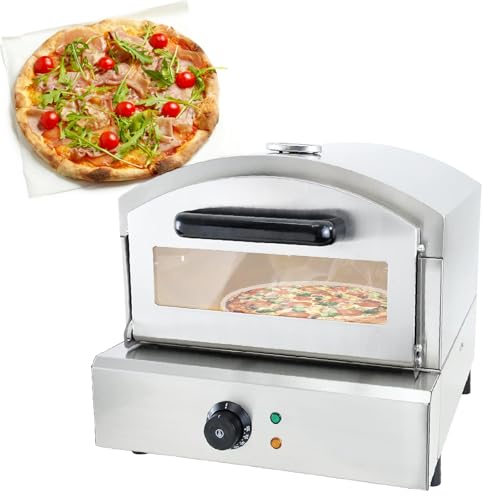 Portable Pizza Oven | Countertop Electric Pizza Maker | Outdoor Pizza Grill with Temperature Detector | For Commercial & Kitchen,220V