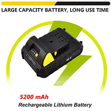 Electric Small Rotavator,Garden Tiller, 20V Electric Cordless Hand Tiller Cultivator with 5200mAh Rechargeable Lithium Battery and Charger