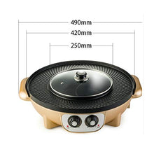 AFPSDLFJDLS Hot Pot Barbecue Roast Home Non Stick Electric Grill Smokeless Tray Baking Pan