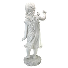 Design Toscano Mary Frances and her Feathered Friends Garden Girl Statue